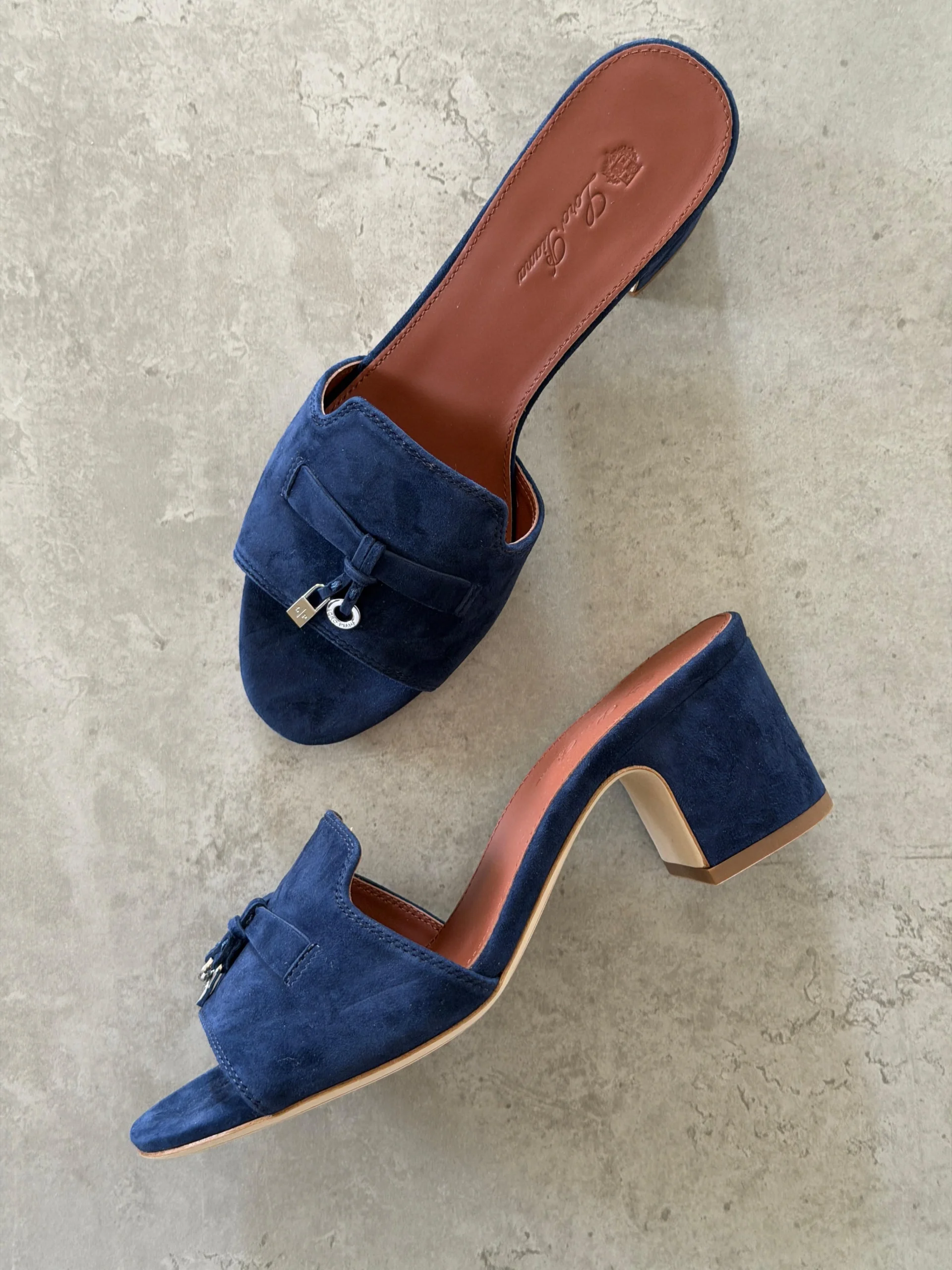 Loro Piana Summer Charms 55 Mule Sandals in Suede Goatskin - Image 3