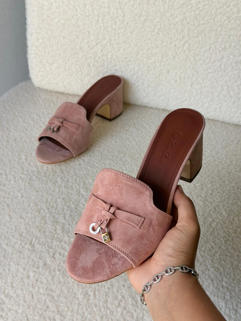 Loro Piana Summer Charms 55 Mule Sandals in Suede Goatskin - Image 12