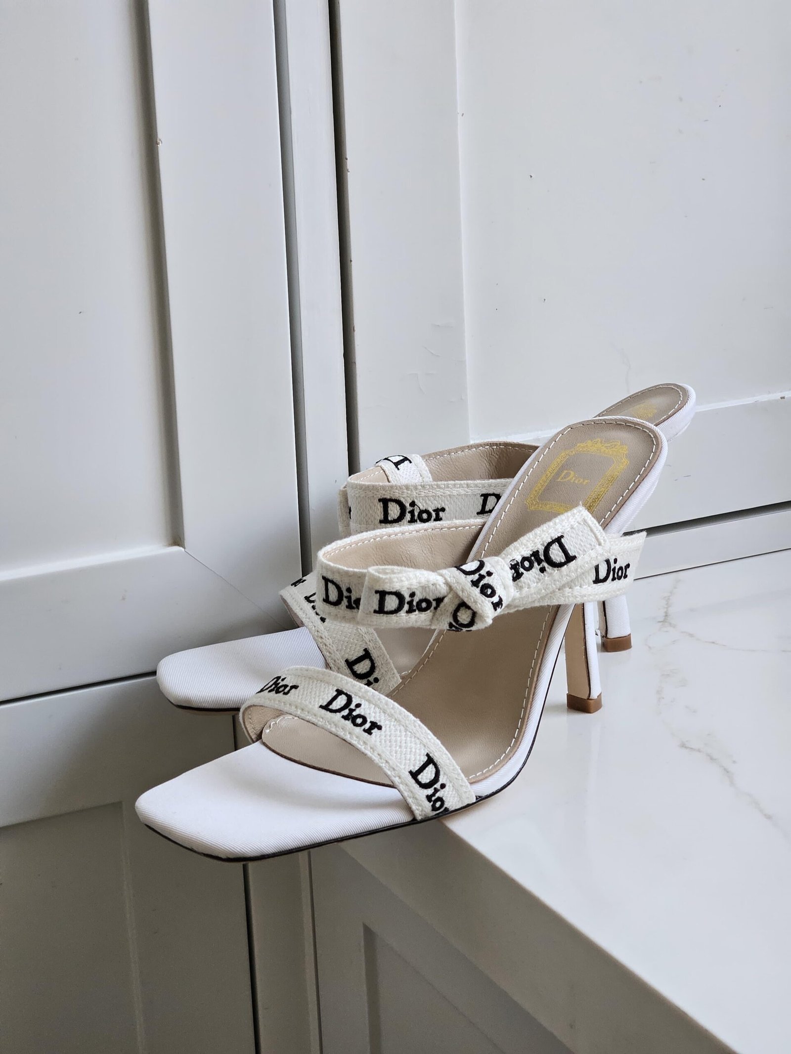 Dior Heeled Sandal with J'Adior Straps - Image 8