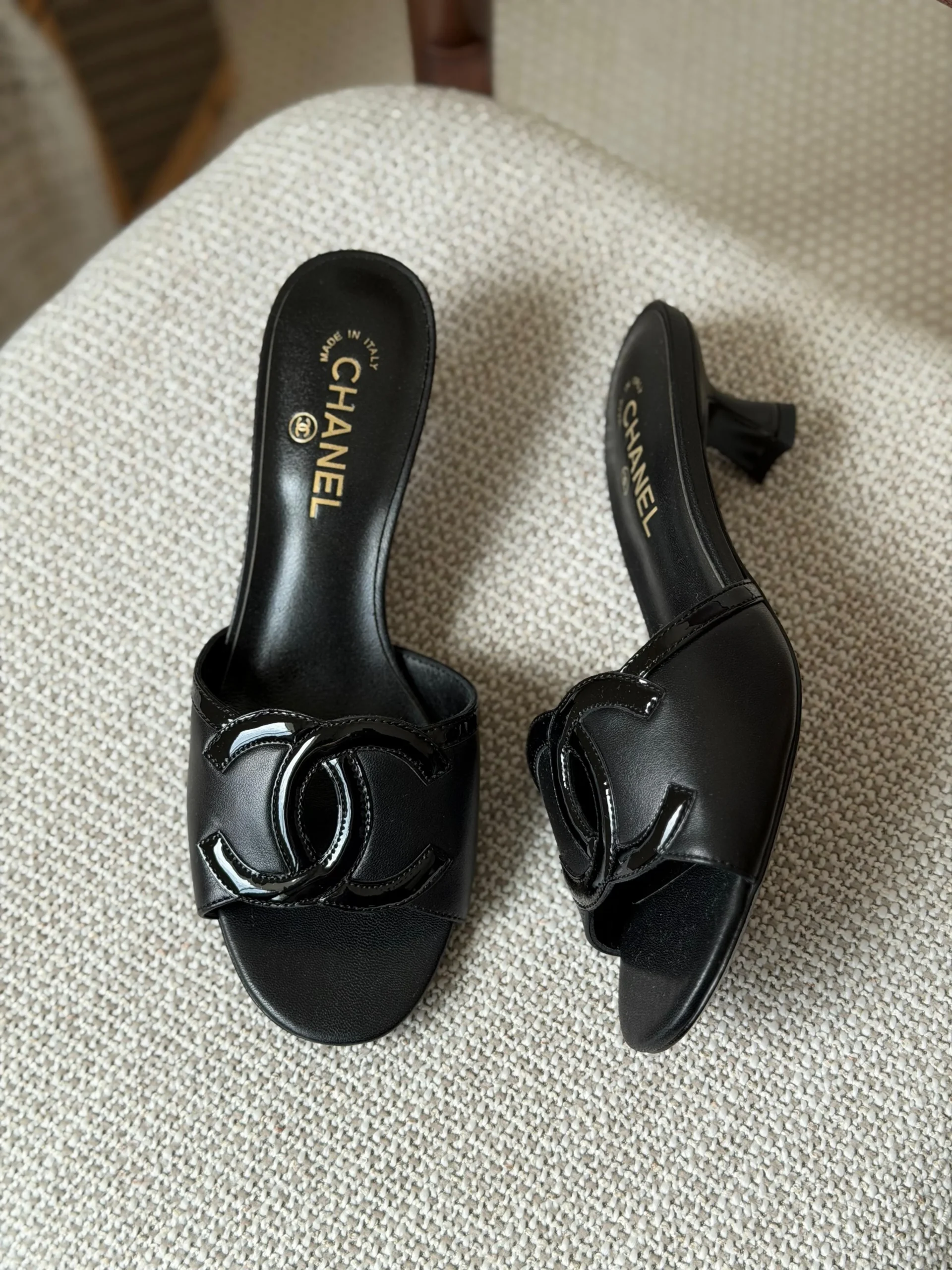 Chanel Lambskin Sandals - Image 2