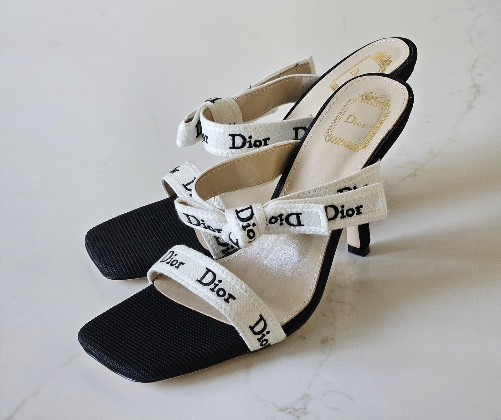 Dior Heeled Sandal with J'Adior Straps - Image 7