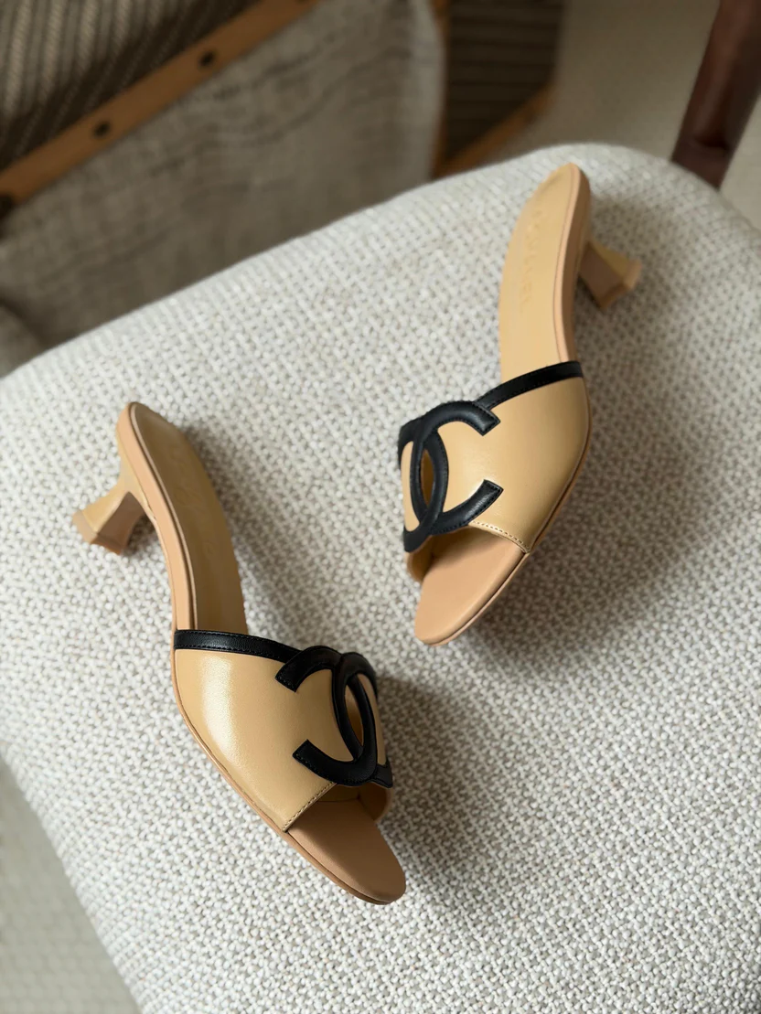 Chanel Lambskin Sandals - Image 6