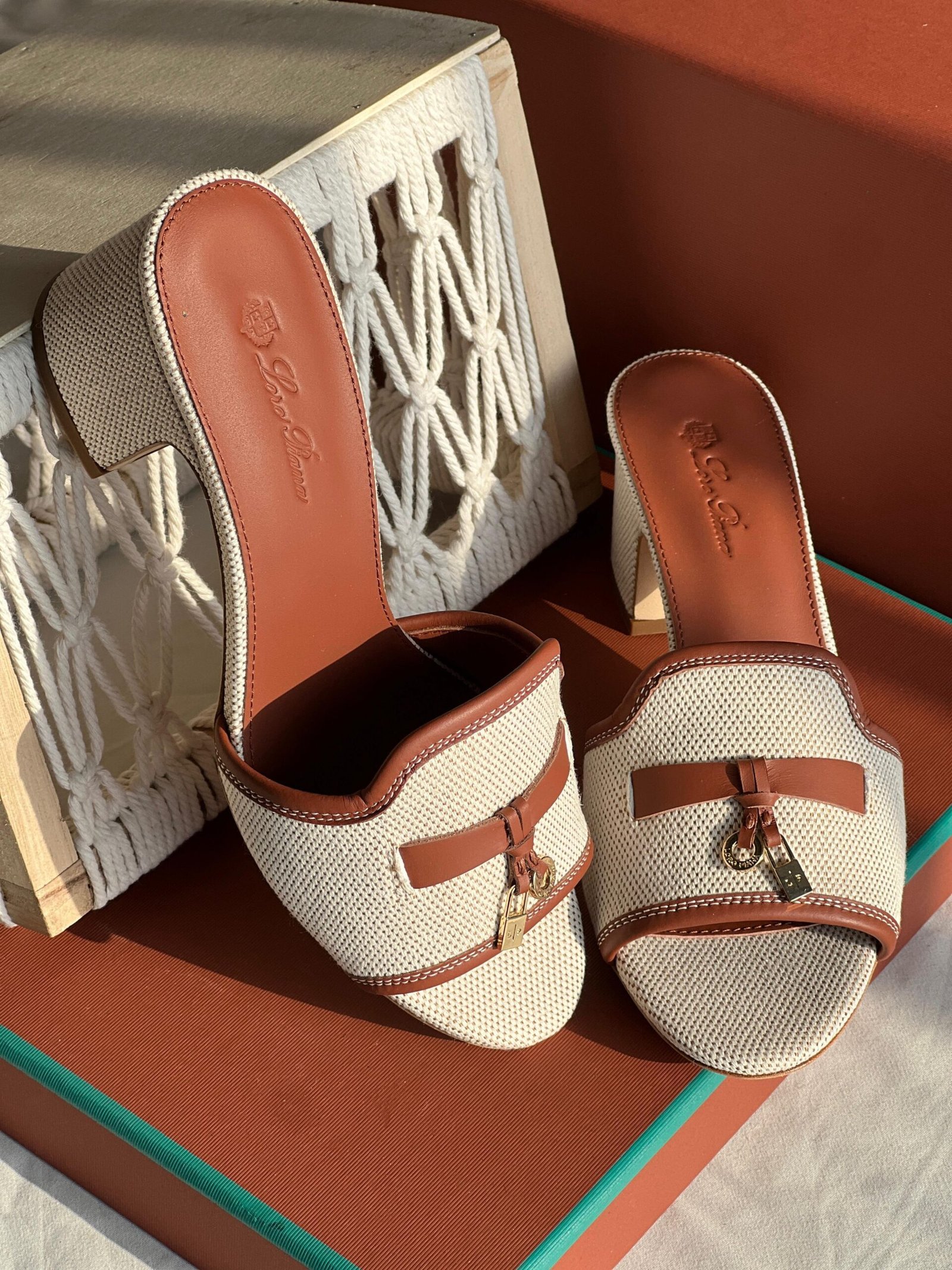 Buy Loro Piana Brown Summer Charms Sandals - Image 2