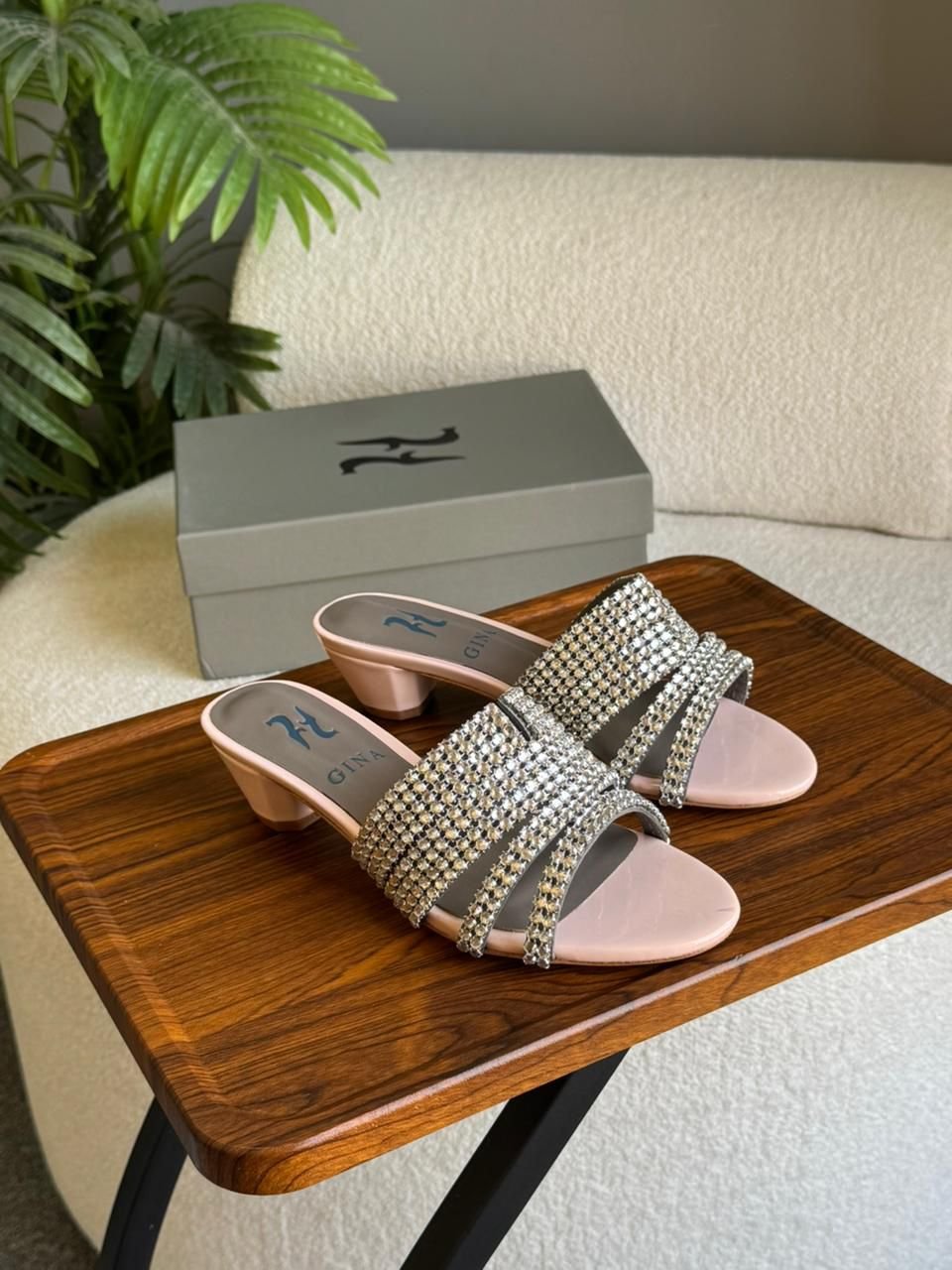GINA Deitrich crystal Sandals