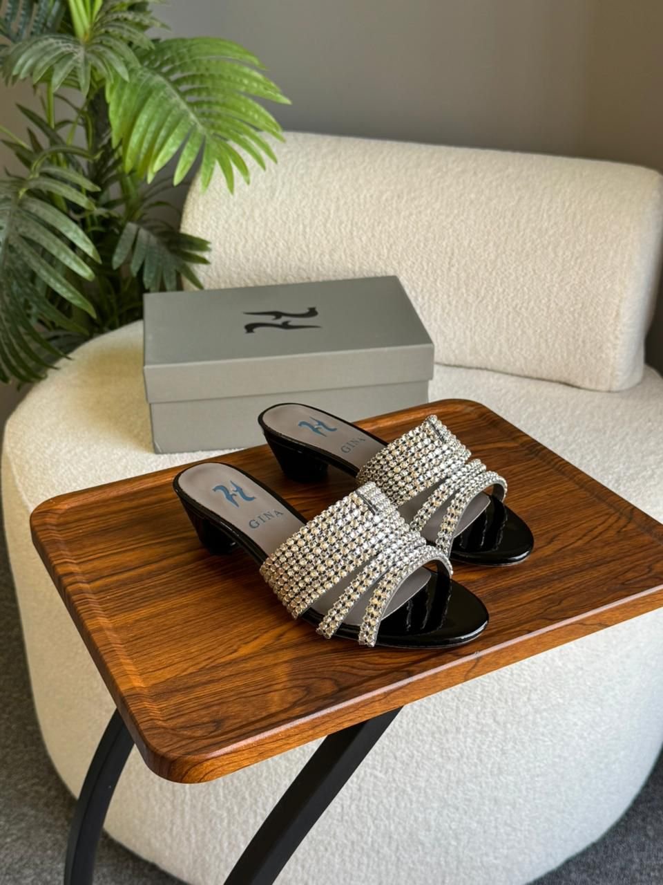 GINA Deitrich crystal Sandals - Image 3