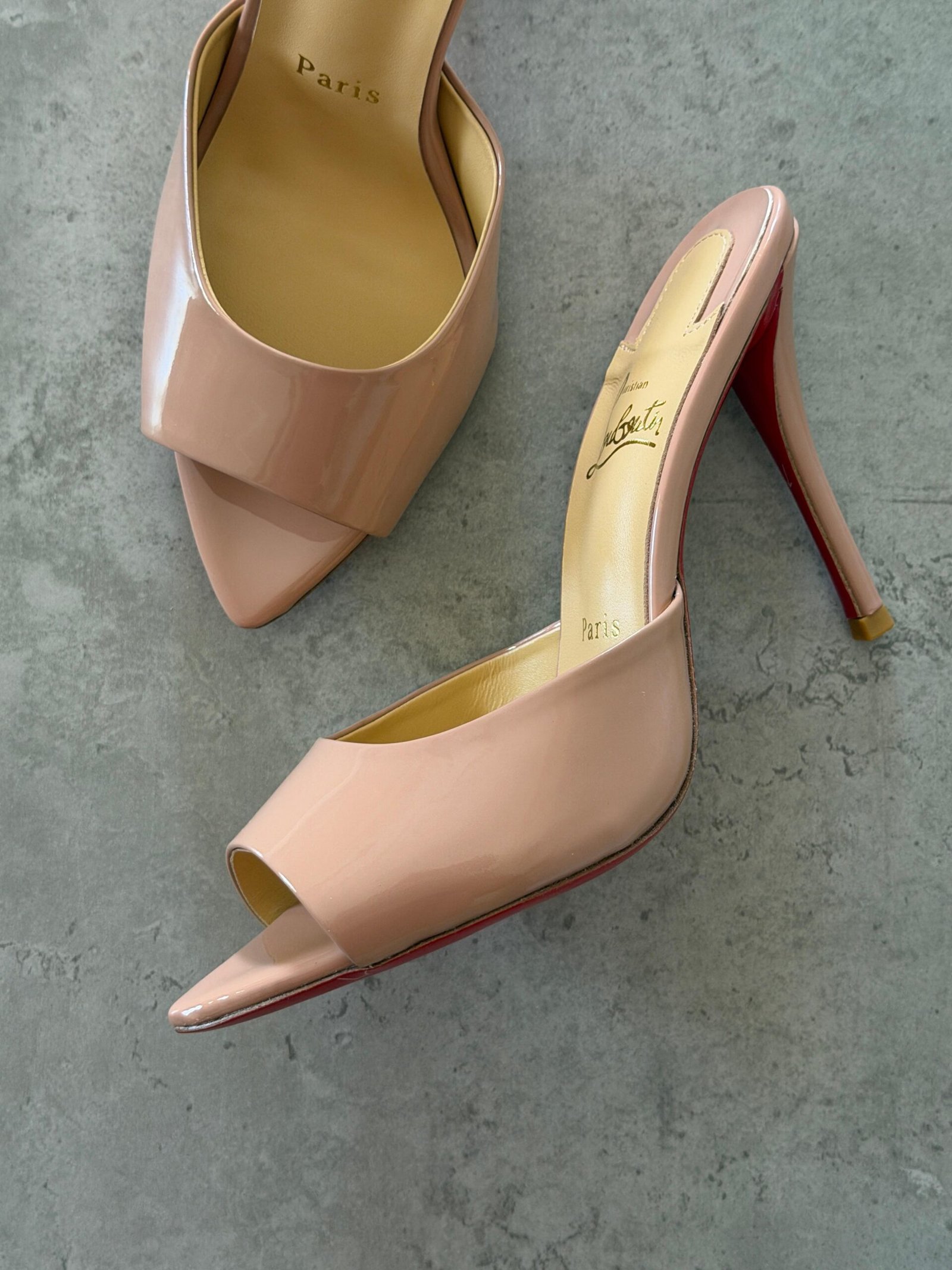 Christian Louboutin Black Me Dolly 100 Mule Sandals - Image 10