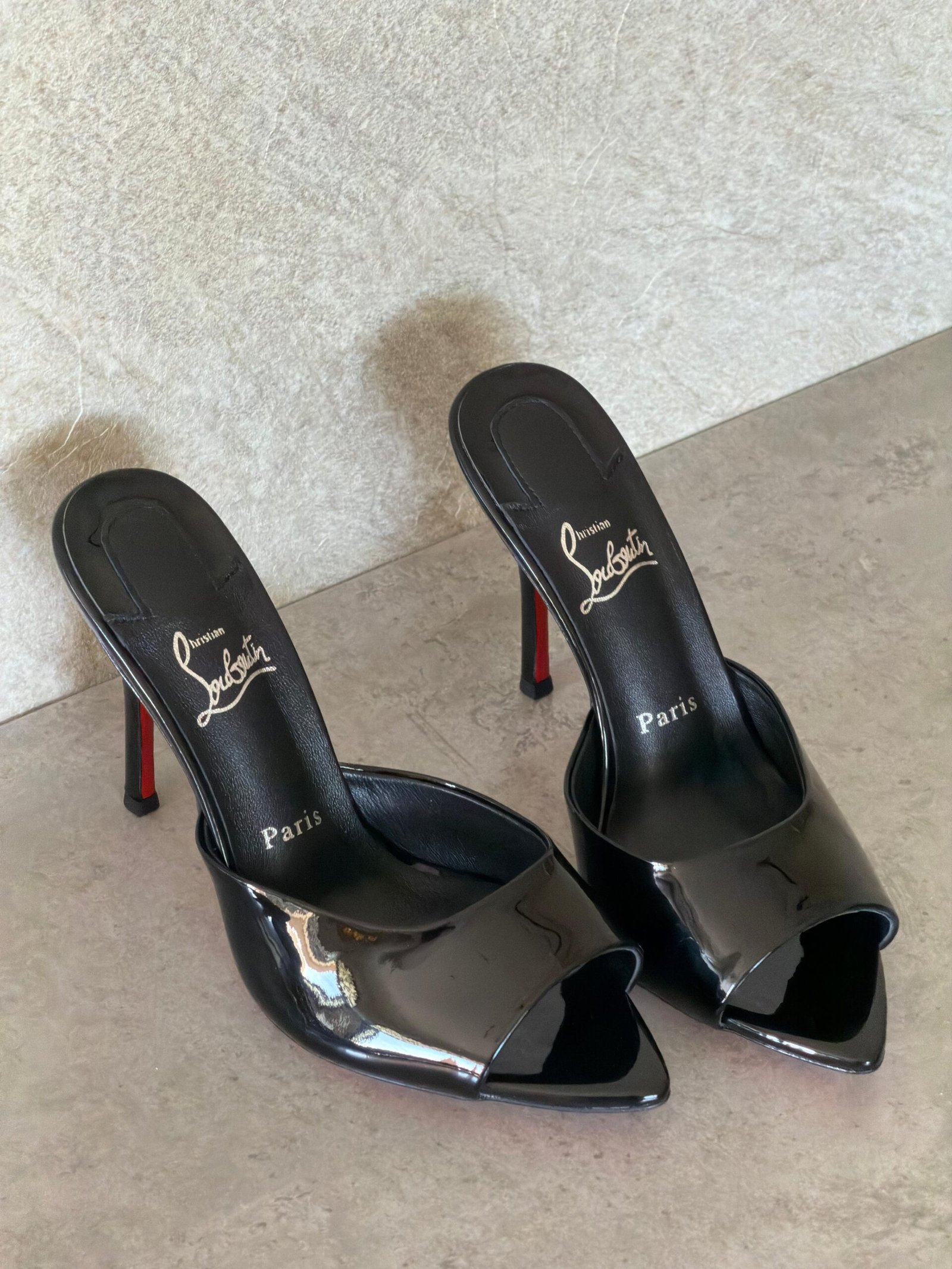 Christian Louboutin Black Me Dolly 100 Mule Sandals - Image 2