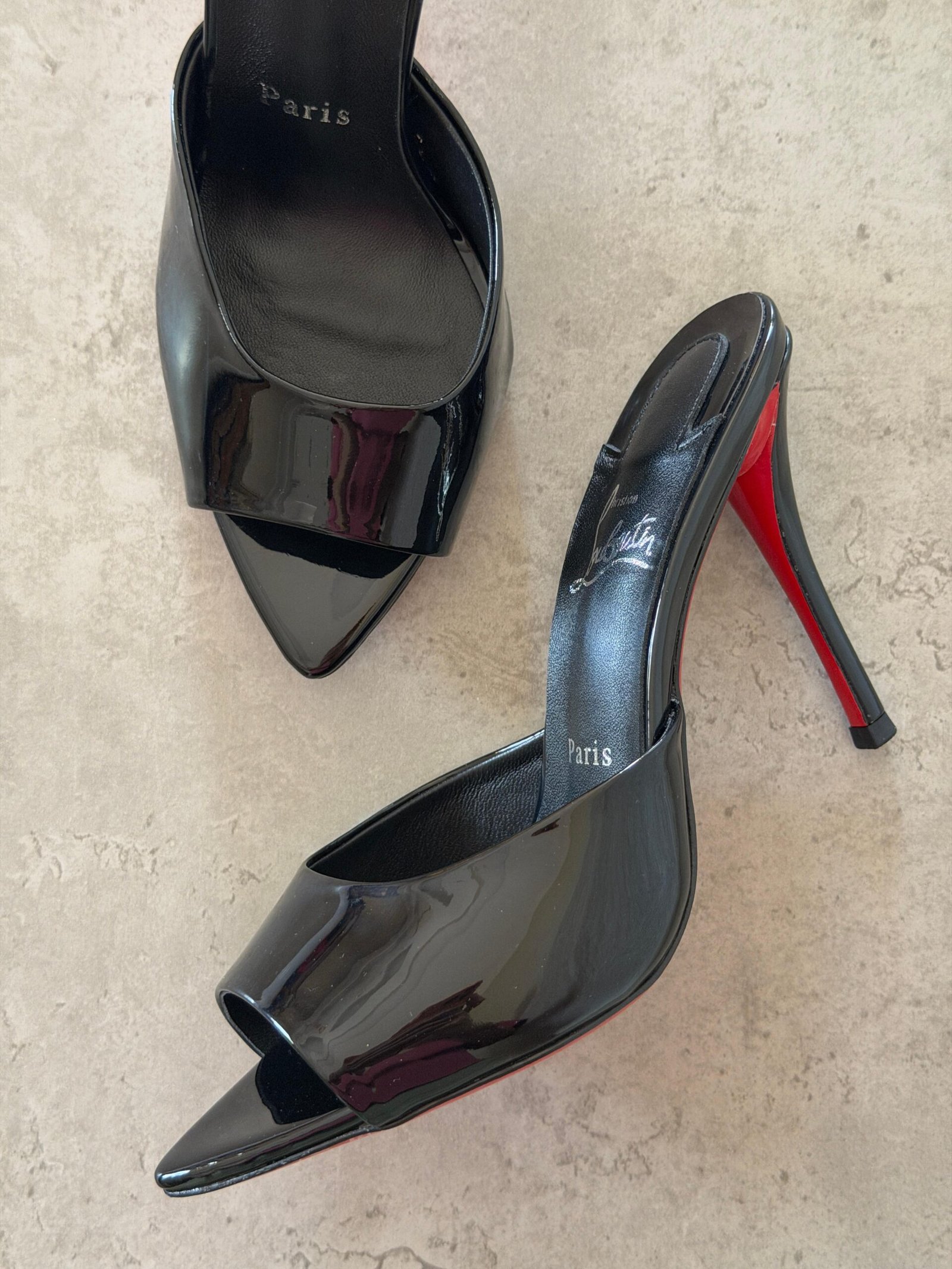 Christian Louboutin Black Me Dolly 100 Mule Sandals - Image 6
