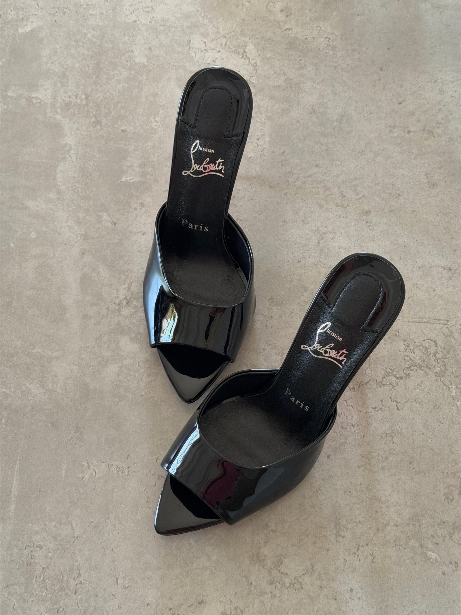 Christian Louboutin Black Me Dolly 100 Mule Sandals - Image 4