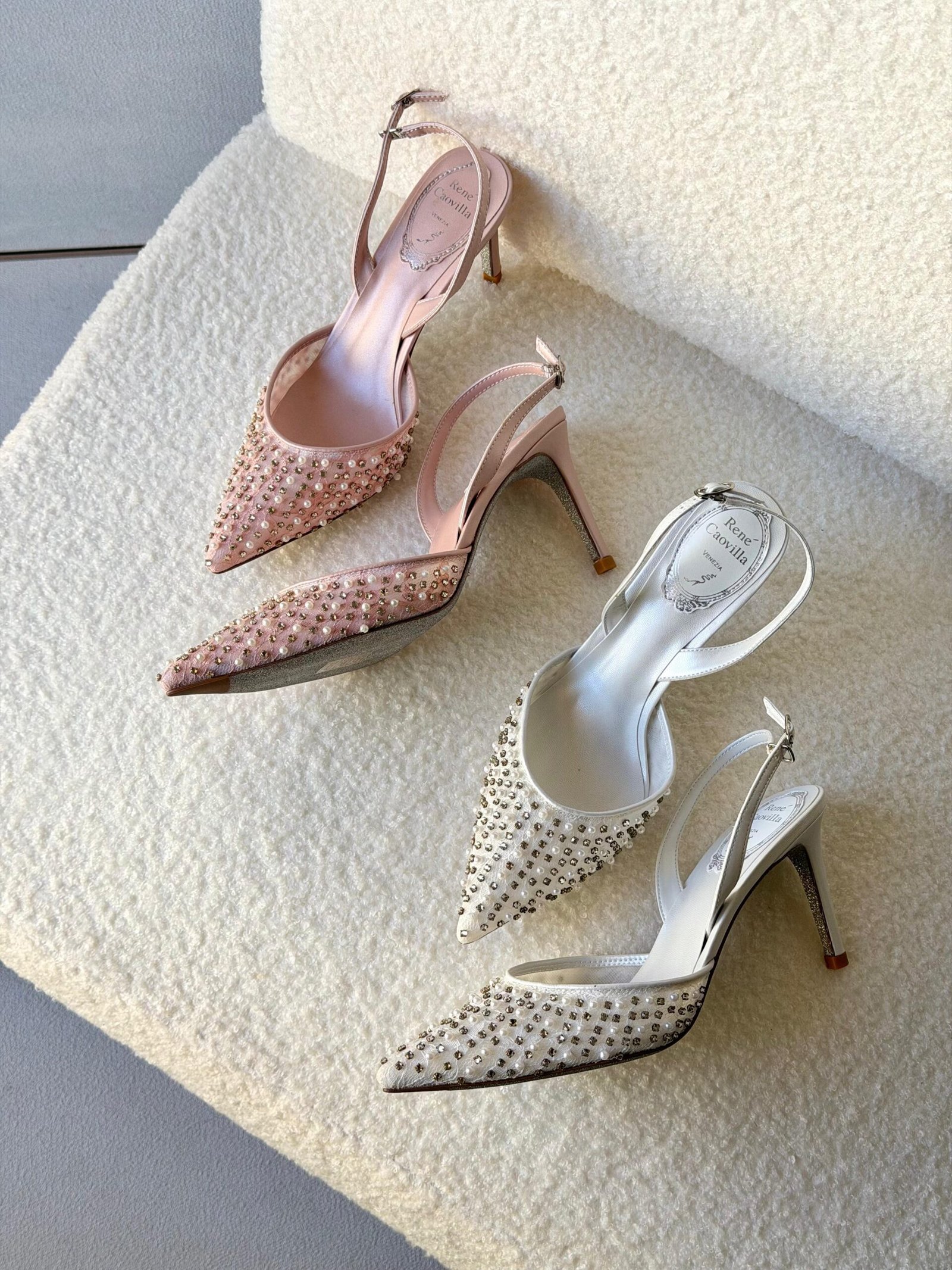 René Caovilla Embellished Pumps - Image 2