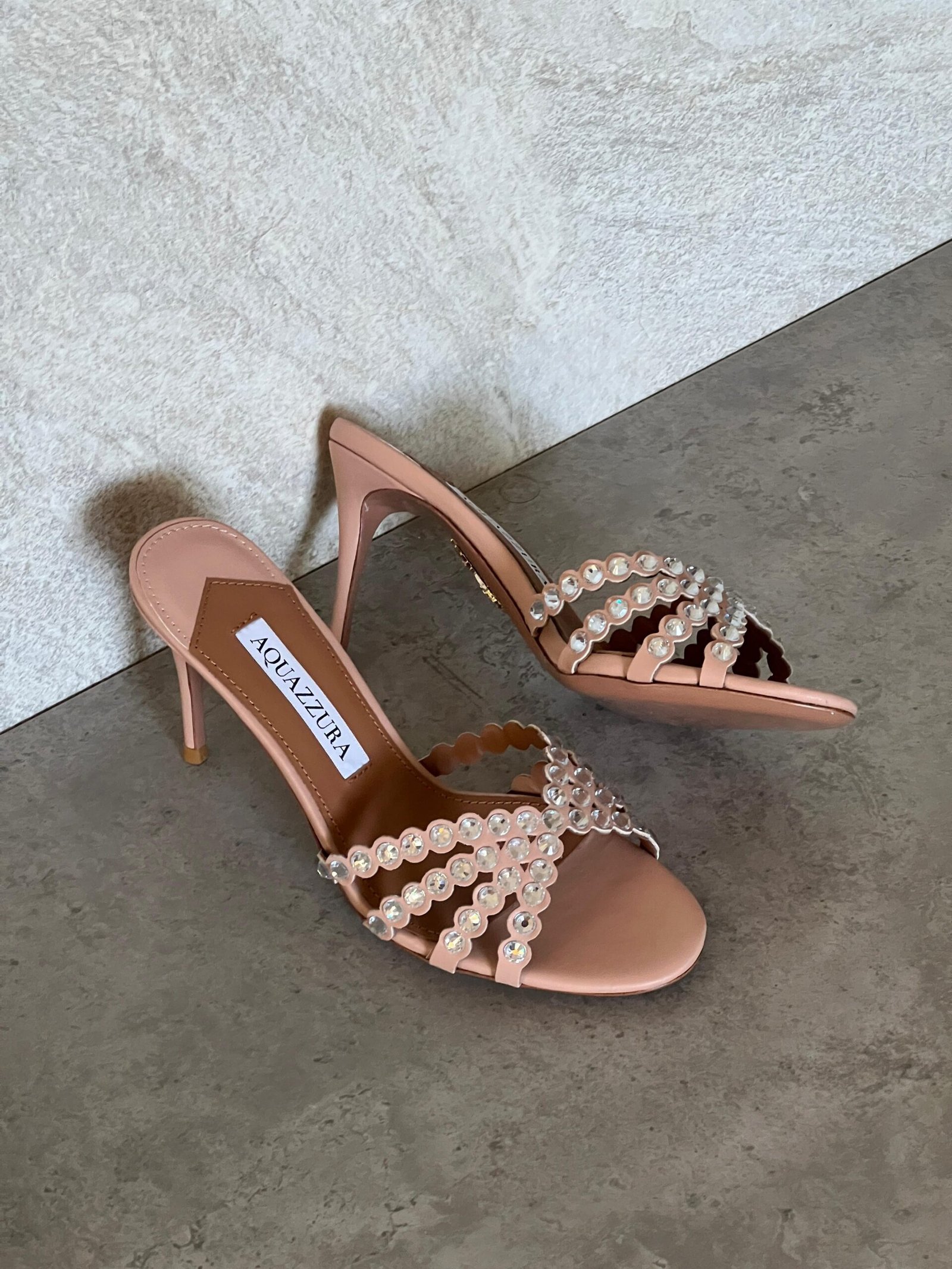 Aquazzura Embellished Tequila Mules 75 - Image 14