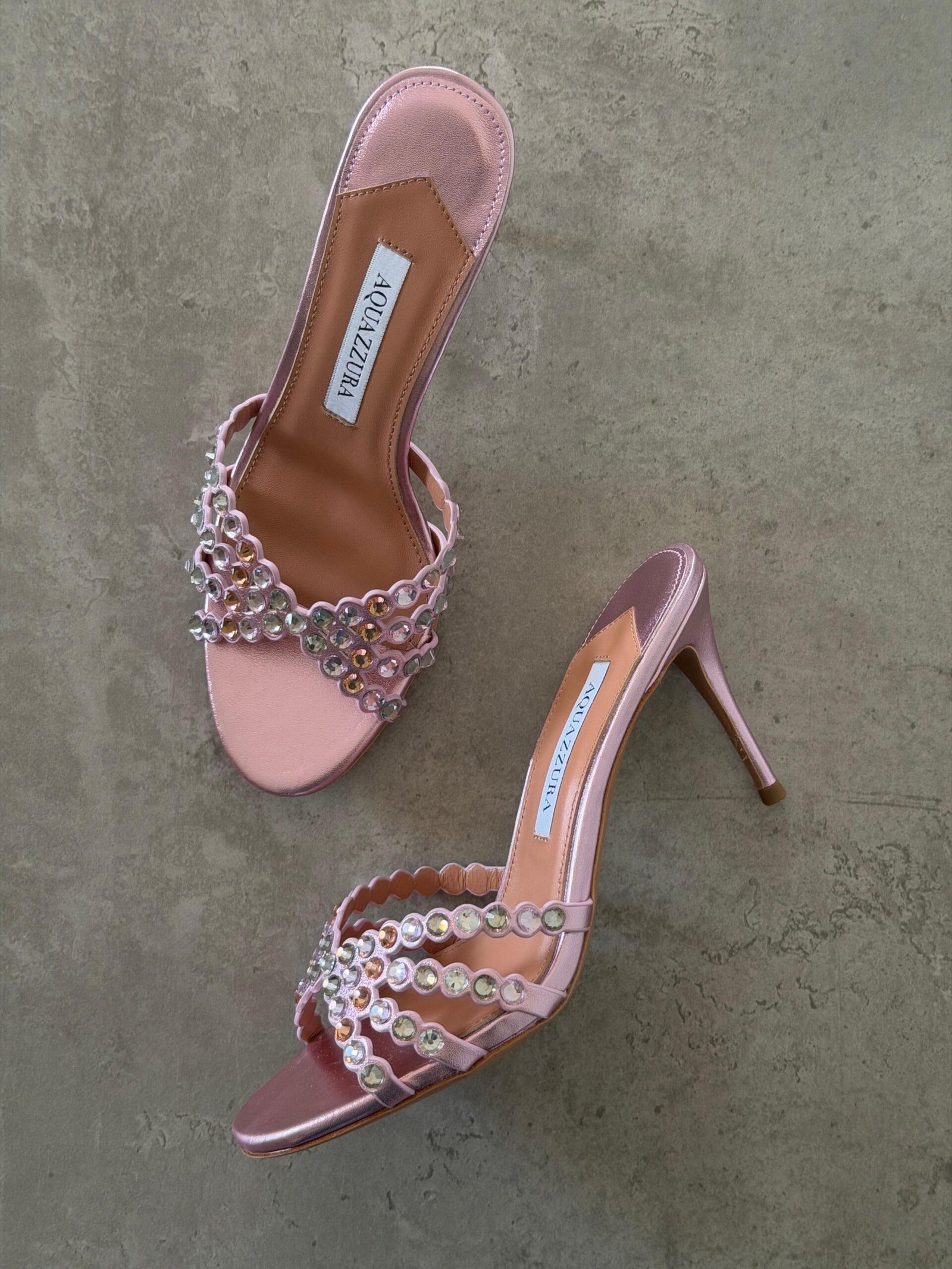 Aquazzura Embellished Tequila Mules 75 - Image 10