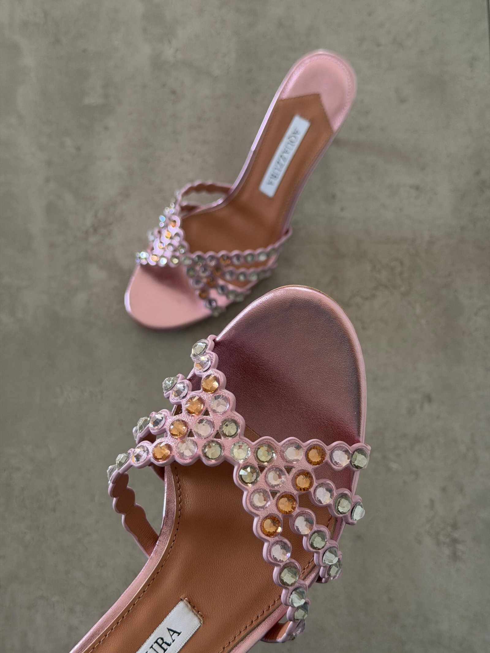 Aquazzura Embellished Tequila Mules 75 - Image 9