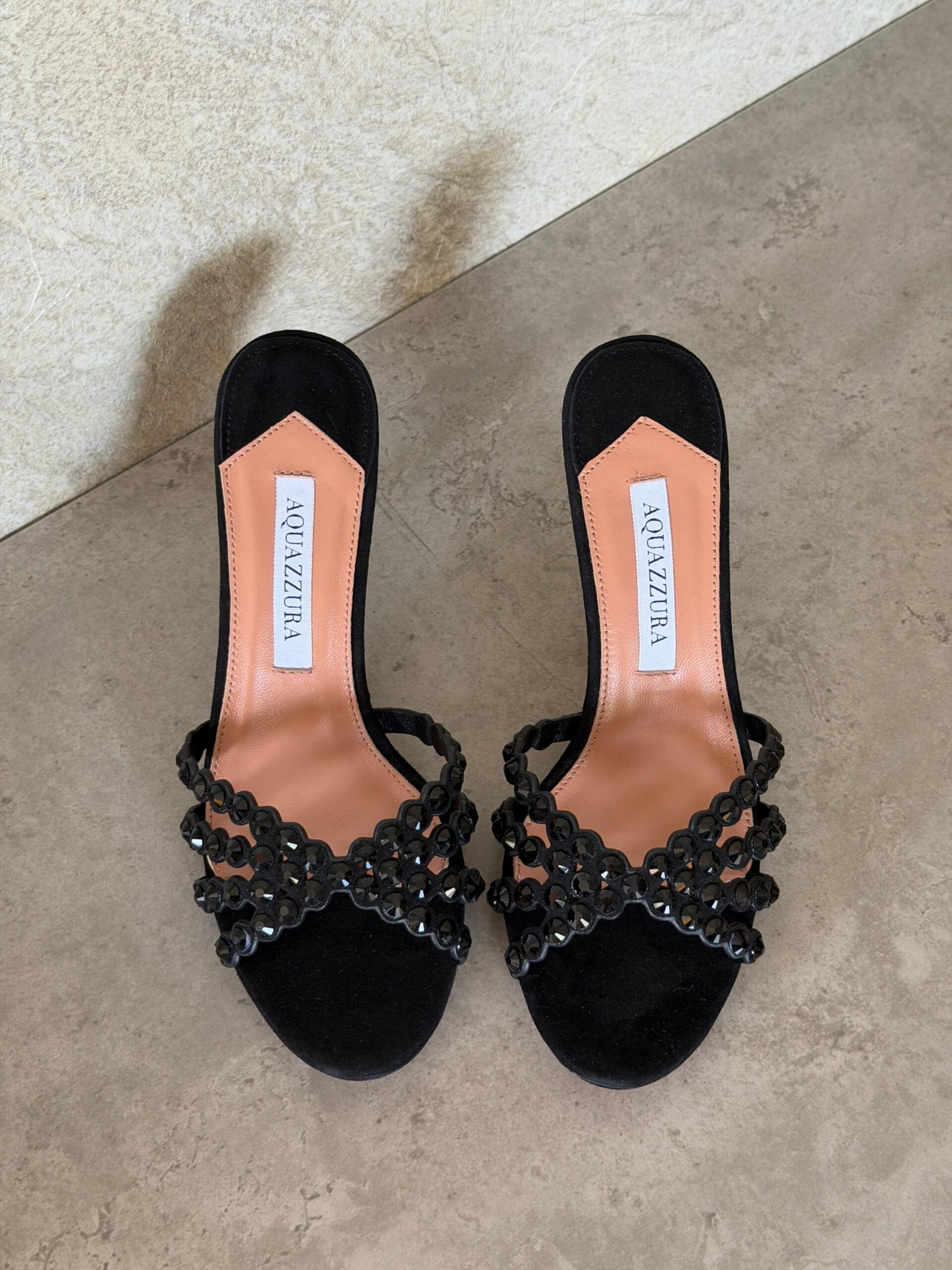 Aquazzura Embellished Tequila Mules 75 - Image 4