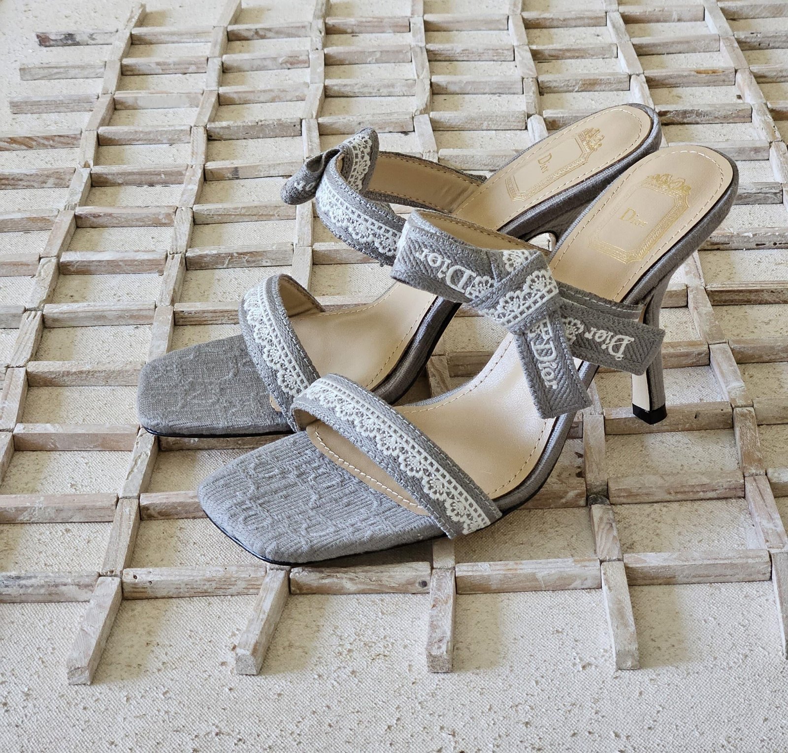 Dior Heeled Sandal with J'Adior Straps - Image 6