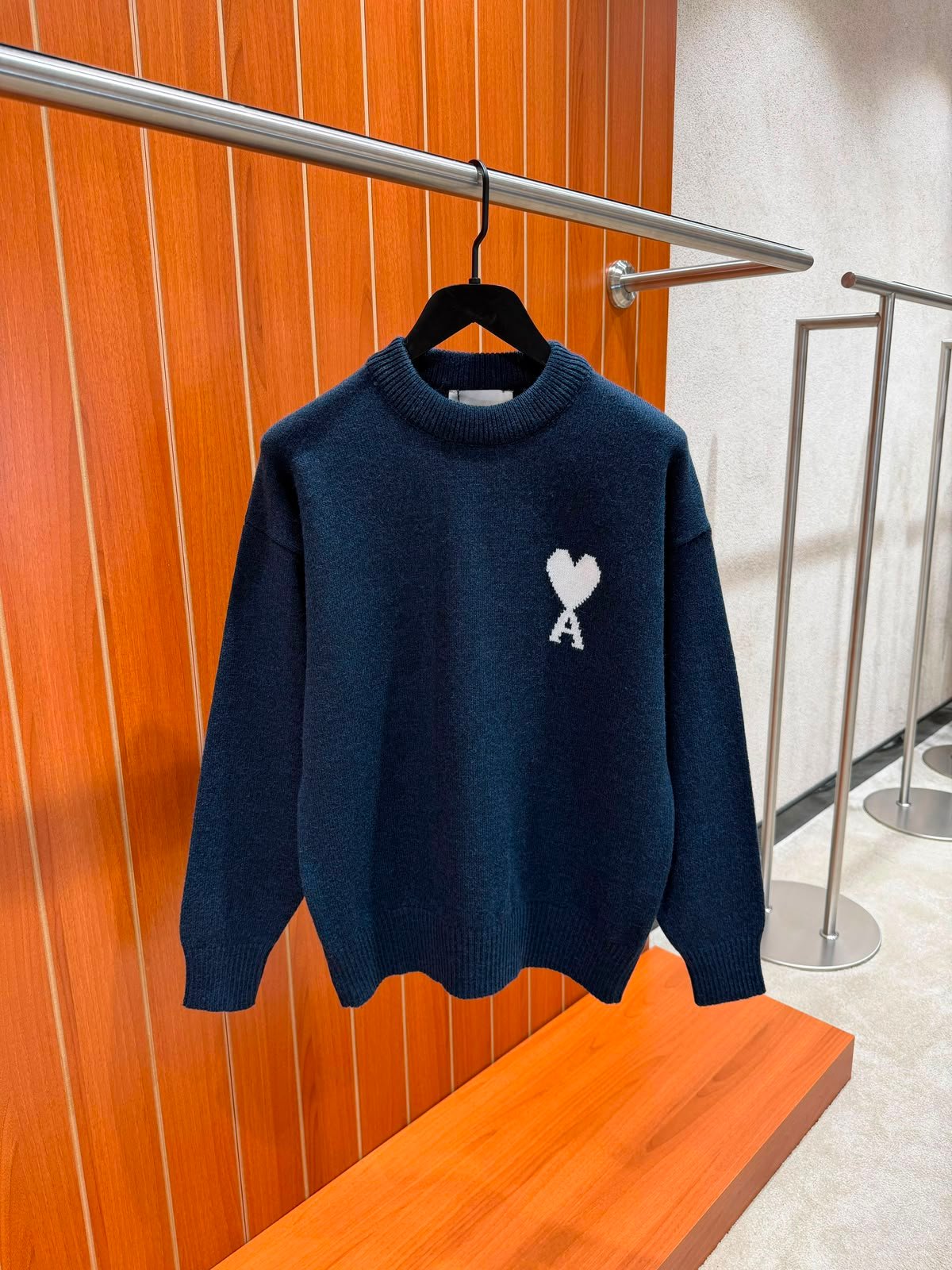 Ami Paris Ami de Coeur Crewneck Sweater - Image 3