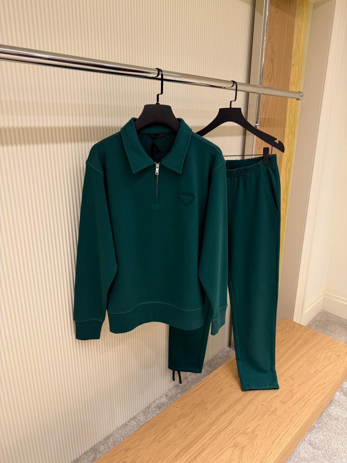 half-zip polo sweatshirt