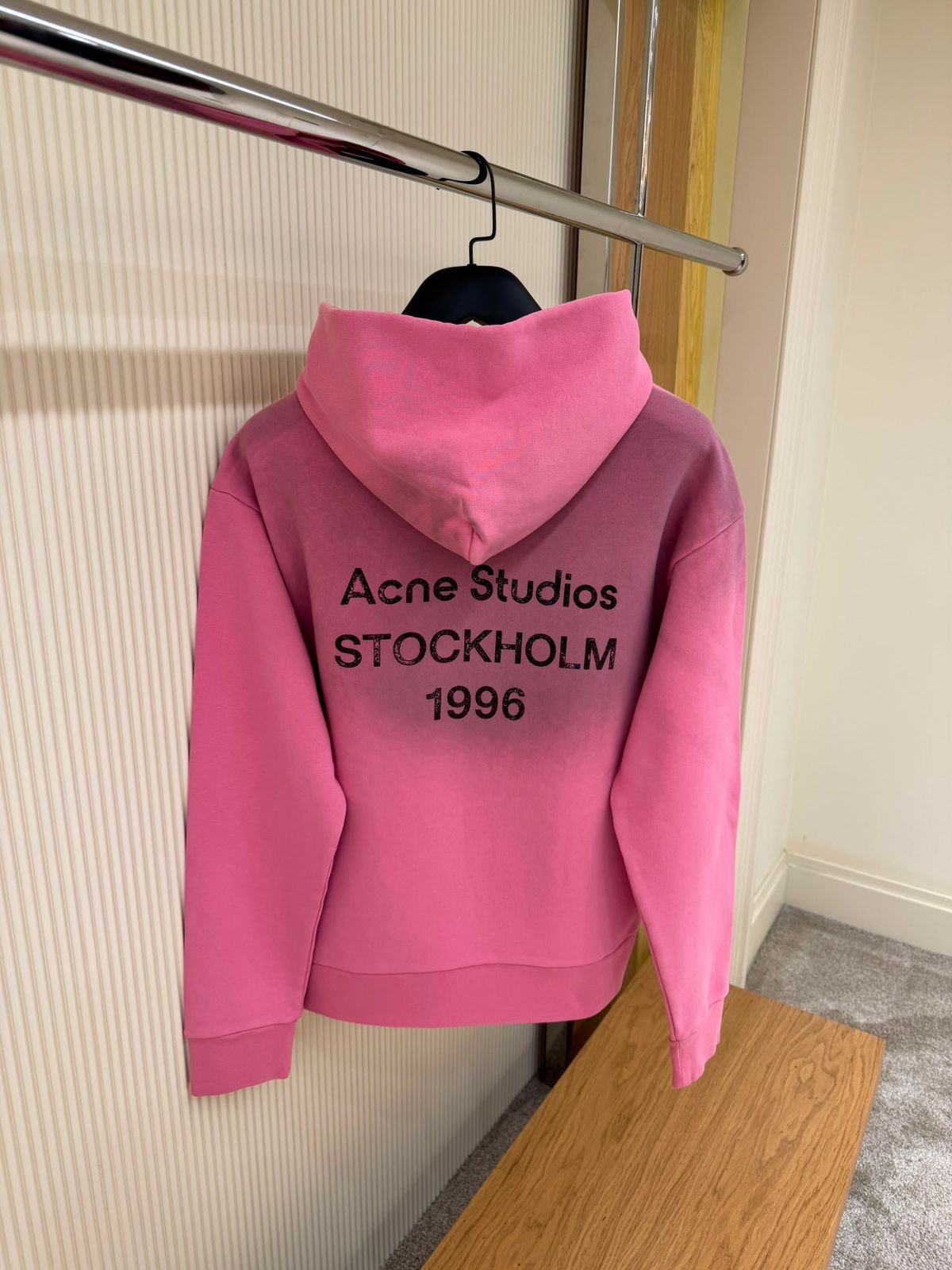 Acne Studios Fleece Logo Hoodie - Image 3