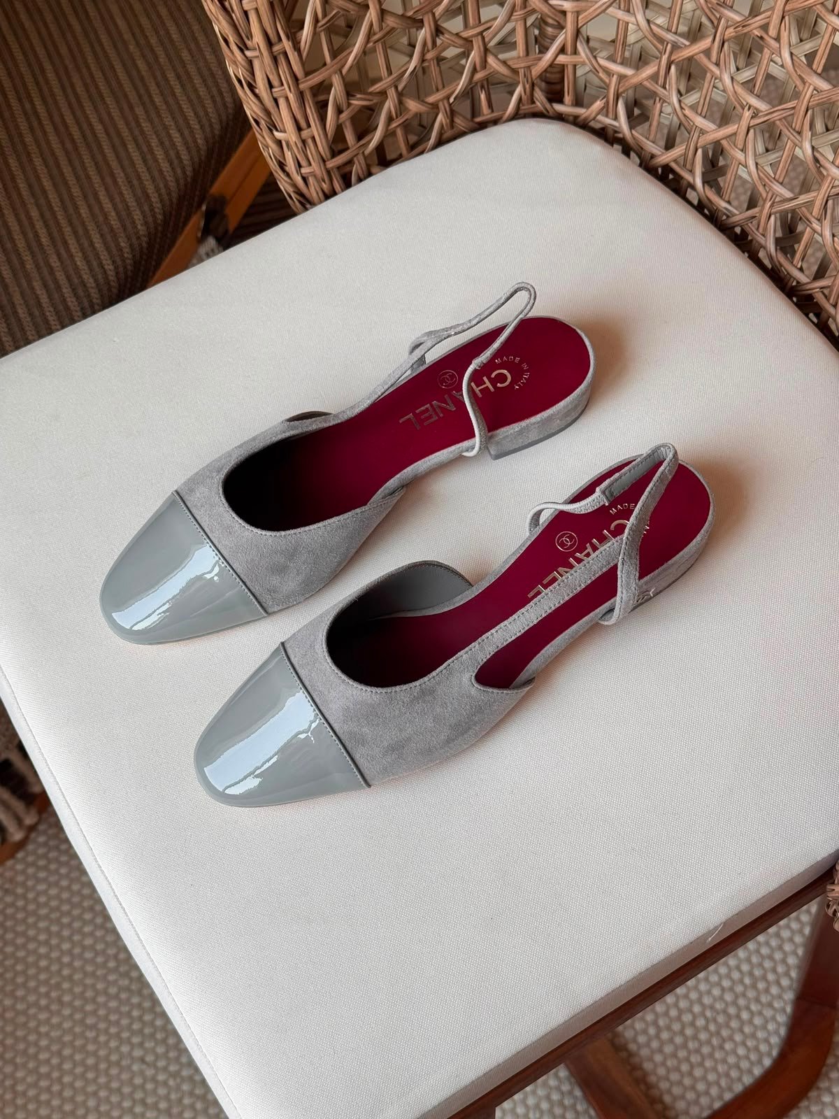 Chanel slingback flats
