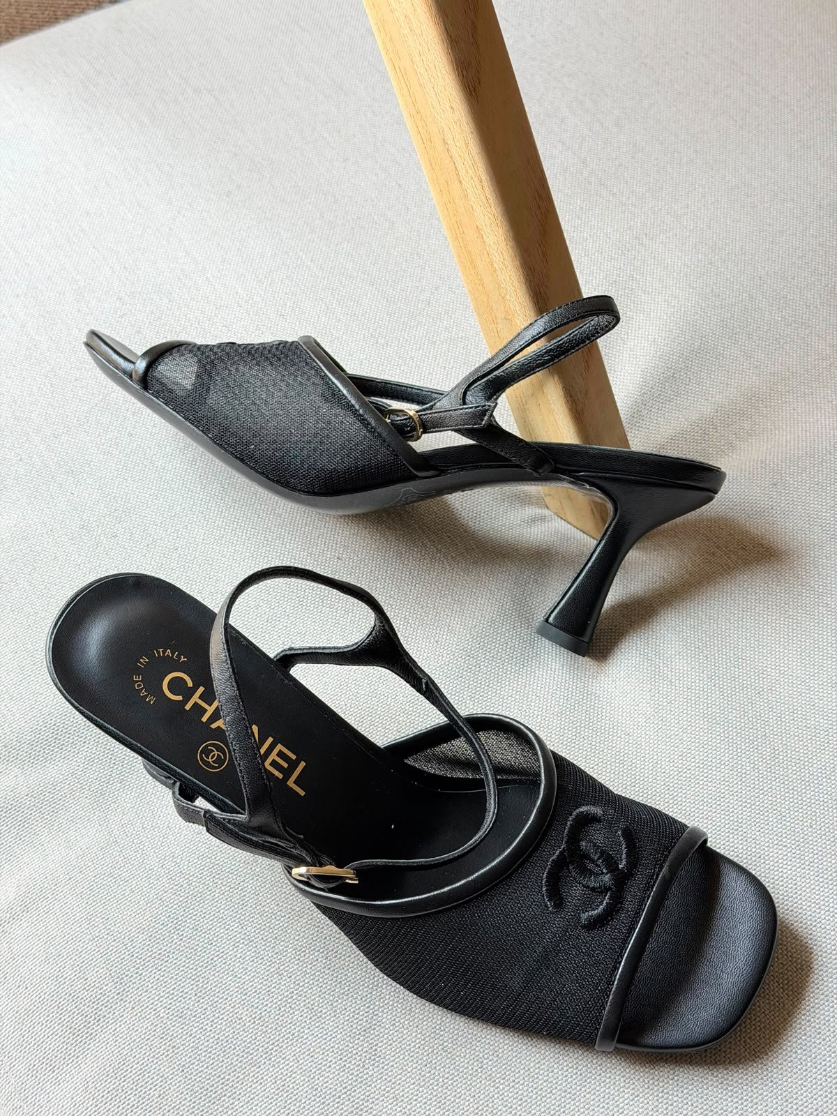 Chanel Lambskin Sandals - Image 2