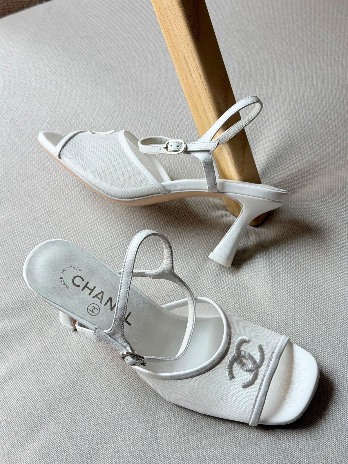 Chanel Lambskin Sandals