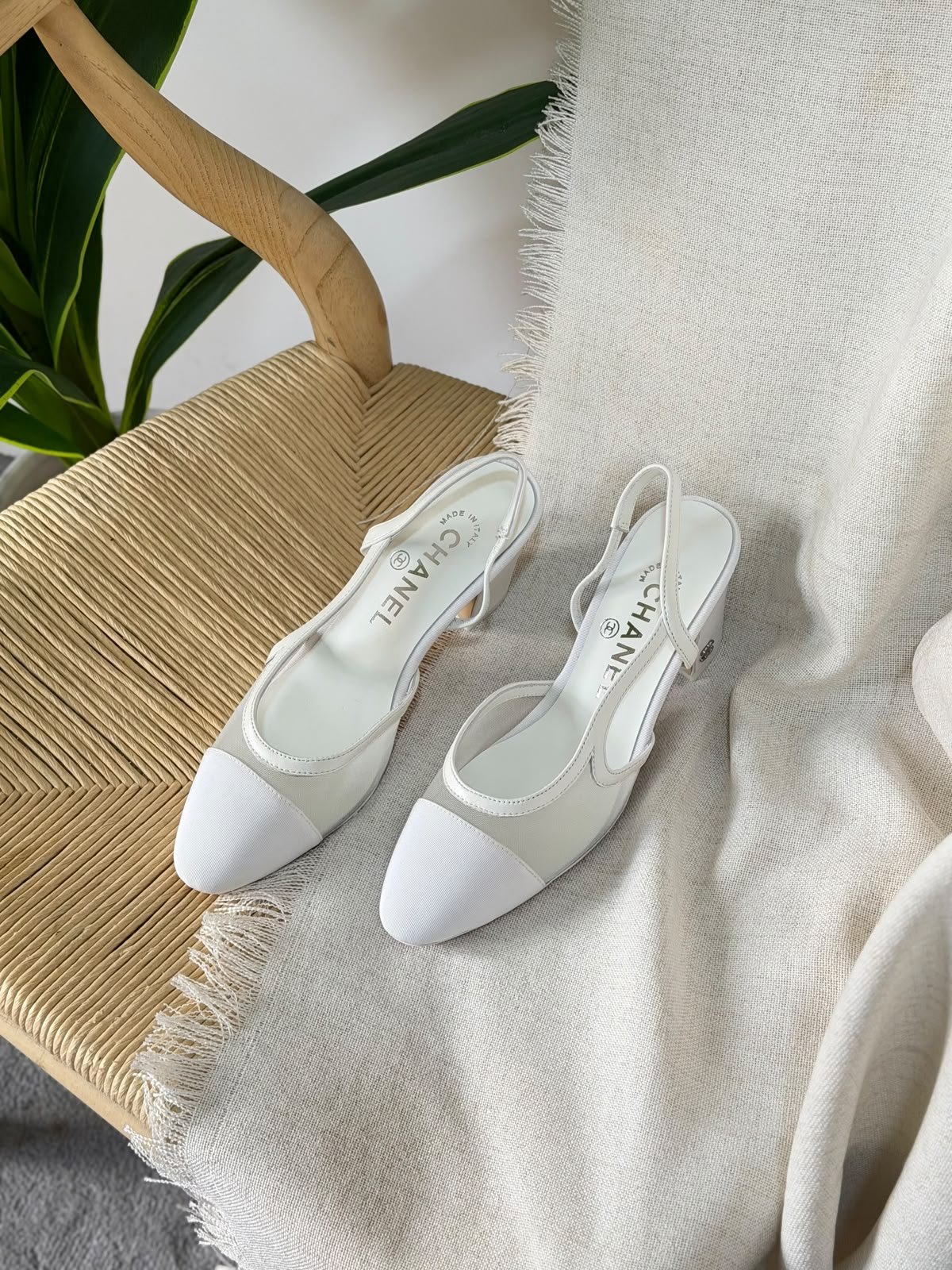 Chanel slingback pumps