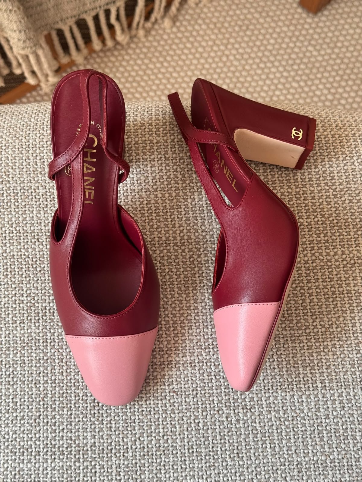 Chanel slingback pumps heels